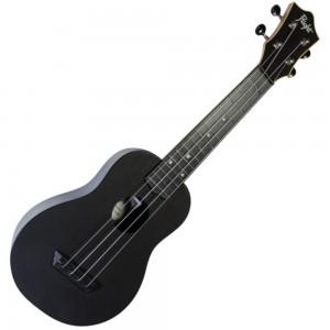 Flight TUS-35 BK Travel Series Soprano Ukulele with Bag - Black
